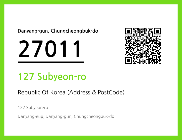 Address and Postal Code QR Code Image (CC BY 4.0)
