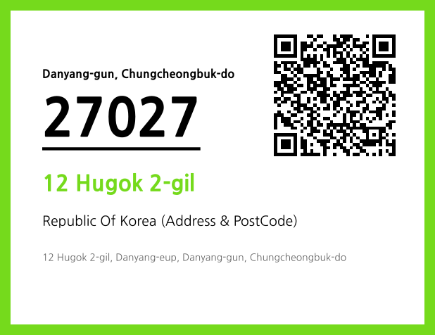 Address and Postal Code QR Code Image