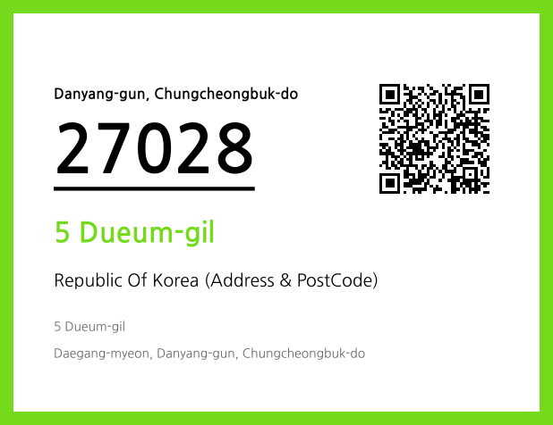 Address and Postal Code QR Code Image (CC BY 4.0)