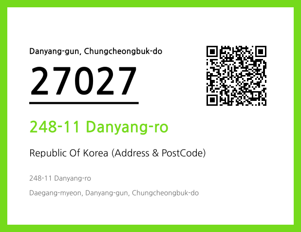 Address and Postal Code QR Code Image (CC BY 4.0)