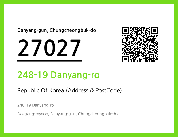 Address and Postal Code QR Code Image (CC BY 4.0)