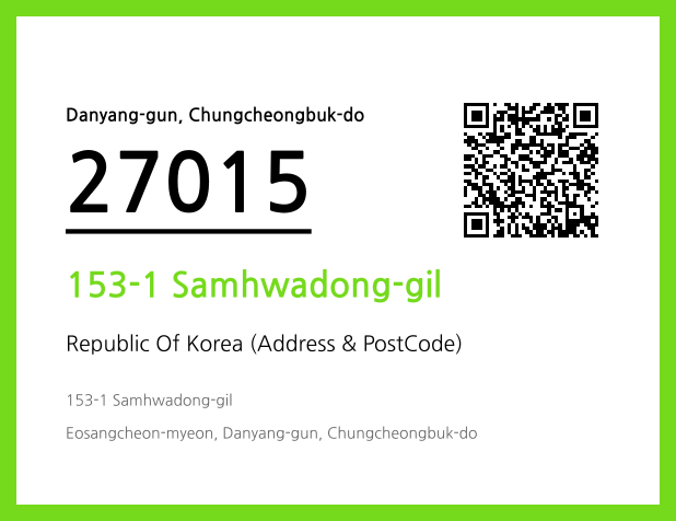 Address and Postal Code QR Code Image (CC BY 4.0)