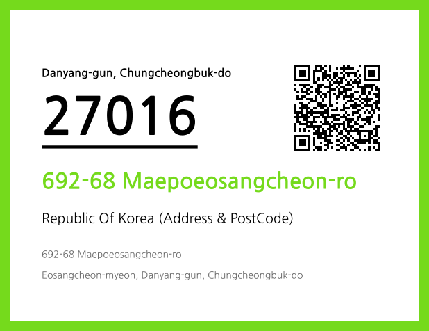 Address and Postal Code QR Code Image (CC BY 4.0)