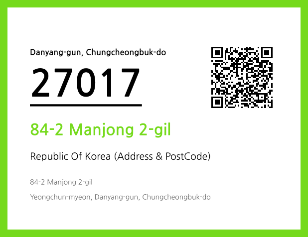 Address and Postal Code QR Code Image (CC BY 4.0)
