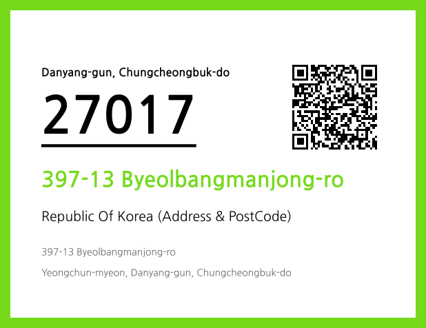 Address and Postal Code QR Code Image (CC BY 4.0)