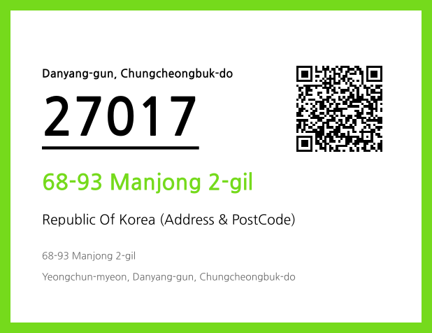 Address and Postal Code QR Code Image (CC BY 4.0)