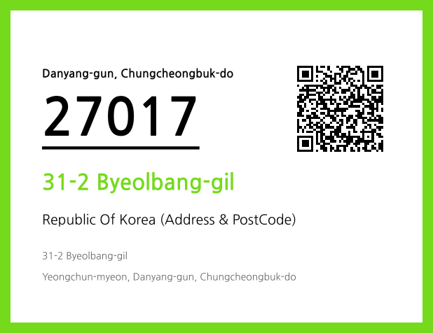CC BY 4.0 Address and Postal Code QR Code Image (CC BY 4.0)