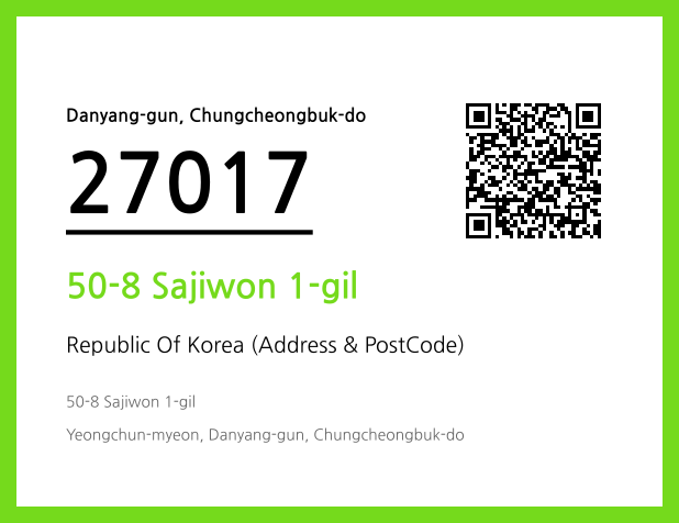 CC BY 4.0 Address and Postal Code QR Code Image (CC BY 4.0)