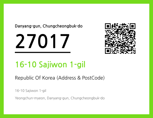 Address and Postal Code QR Code Image (CC BY 4.0)