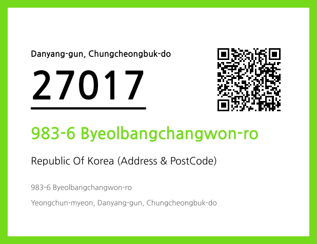 Address and Postal Code QR Code Image (CC BY 4.0)