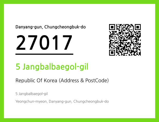 Address and Postal Code QR Code Image (CC BY 4.0)