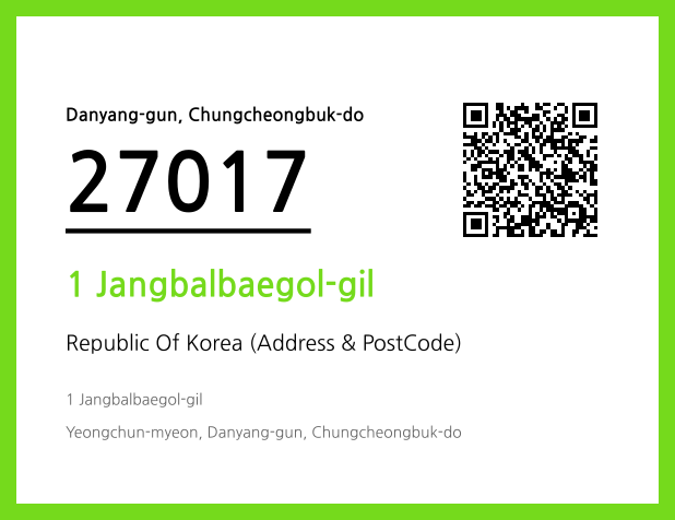 Address and Postal Code QR Code Image (CC BY 4.0)