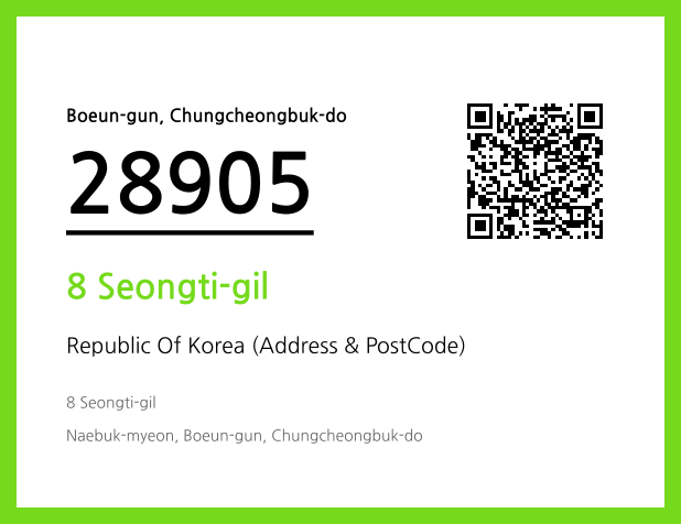 Address and Postal Code QR Code Image (CC BY 4.0)