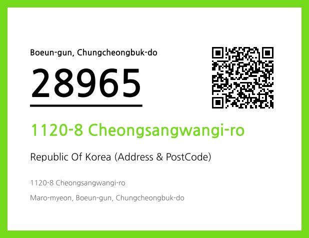 CC BY 4.0 Address and Postal Code QR Code Image (CC BY 4.0)