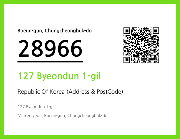 CC BY 4.0 Address and Postal Code QR Code Image (CC BY 4.0)