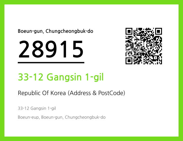 CC BY 4.0 Address and Postal Code QR Code Image (CC BY 4.0)