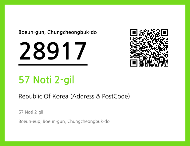 Address and Postal Code QR Code Image (CC BY 4.0)