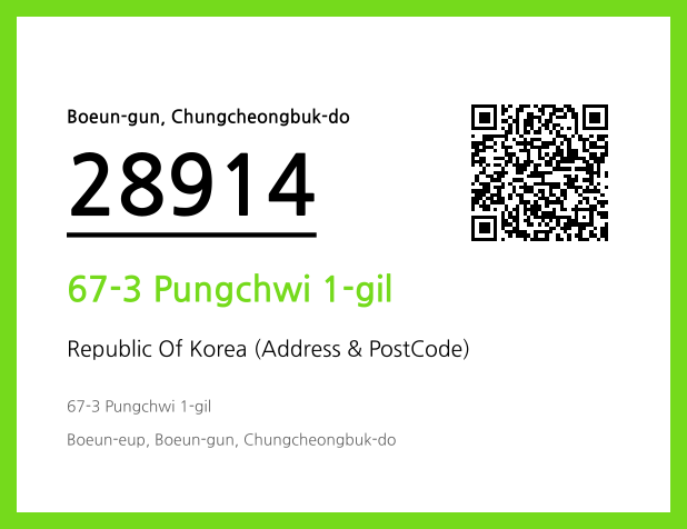 Address and Postal Code QR Code Image (CC BY 4.0)