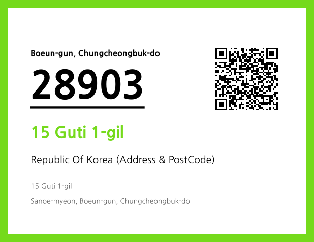 Address and Postal Code QR Code Image (CC BY 4.0)