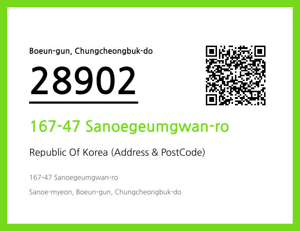 Address and Postal Code QR Code Image (CC BY 4.0)