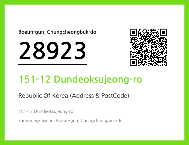 Address and Postal Code QR Code Image (CC BY 4.0)