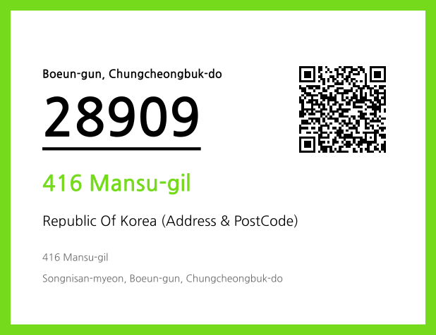 Address and Postal Code QR Code Image (CC BY 4.0)