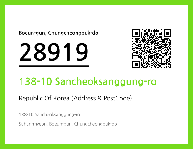 Address and Postal Code QR Code Image (CC BY 4.0)