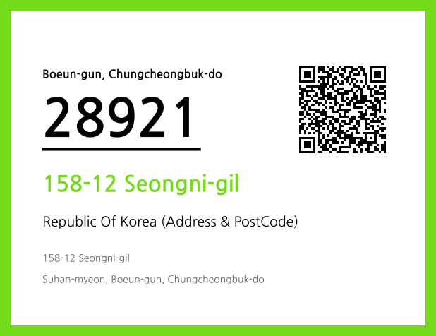 CC BY 4.0 Address and Postal Code QR Code Image (CC BY 4.0)