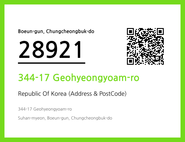 CC BY 4.0 Address and Postal Code QR Code Image (CC BY 4.0)