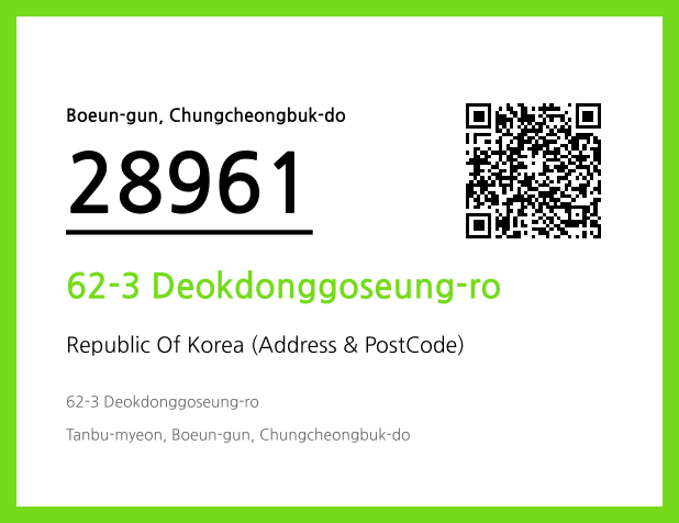 Address and Postal Code QR Code Image (CC BY 4.0)