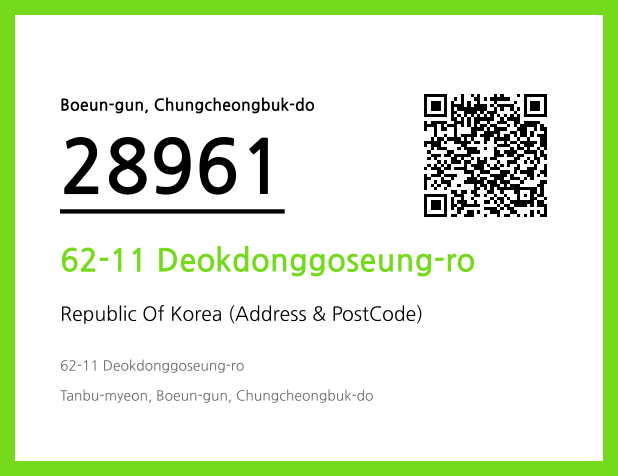 Address and Postal Code QR Code Image (CC BY 4.0)