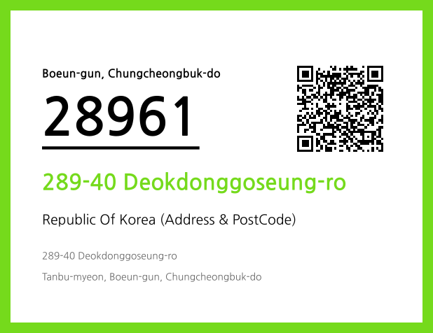 Address and Postal Code QR Code Image (CC BY 4.0)