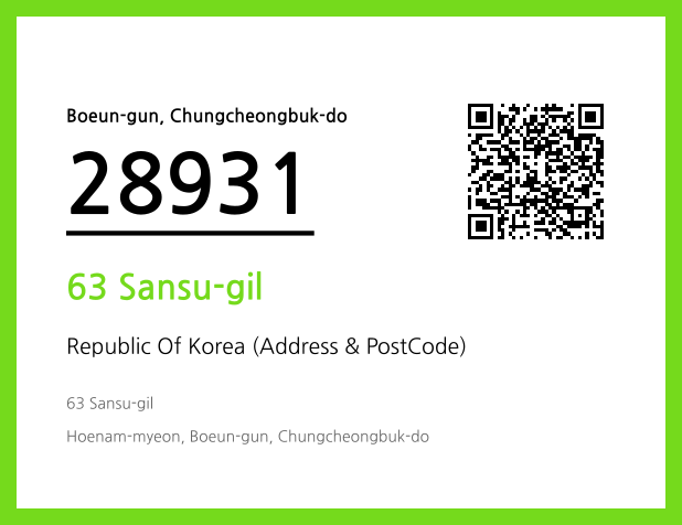 CC BY 4.0 Address and Postal Code QR Code Image (CC BY 4.0)