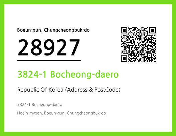 Address and Postal Code QR Code Image (CC BY 4.0)