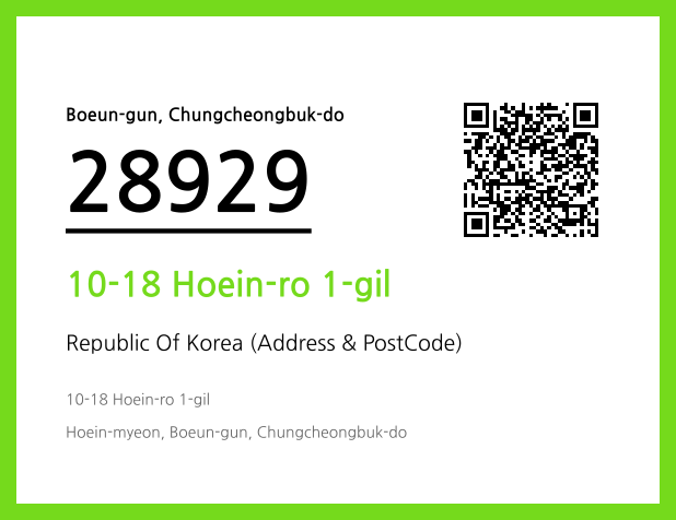 Address and Postal Code QR Code Image (CC BY 4.0)