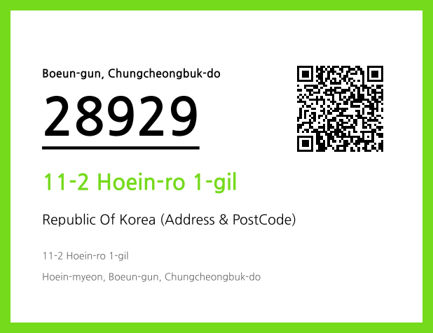 Address and Postal Code QR Code Image (CC BY 4.0)