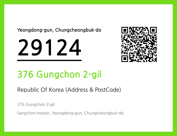 Address and Postal Code QR Code Image (CC BY 4.0)
