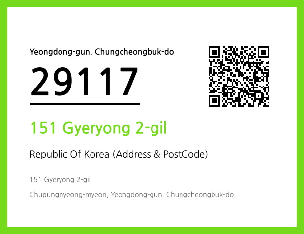 Address and Postal Code QR Code Image (CC BY 4.0)
