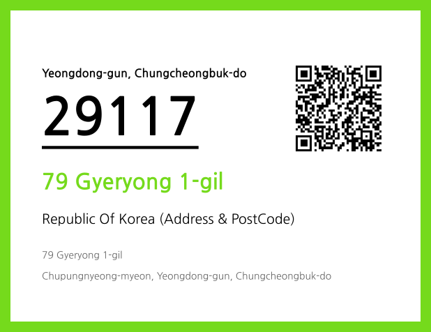 Address and Postal Code QR Code Image (CC BY 4.0)