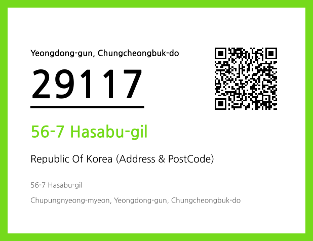 CC BY 4.0 Address and Postal Code QR Code Image (CC BY 4.0)