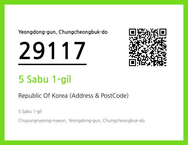 Address and Postal Code QR Code Image (CC BY 4.0)