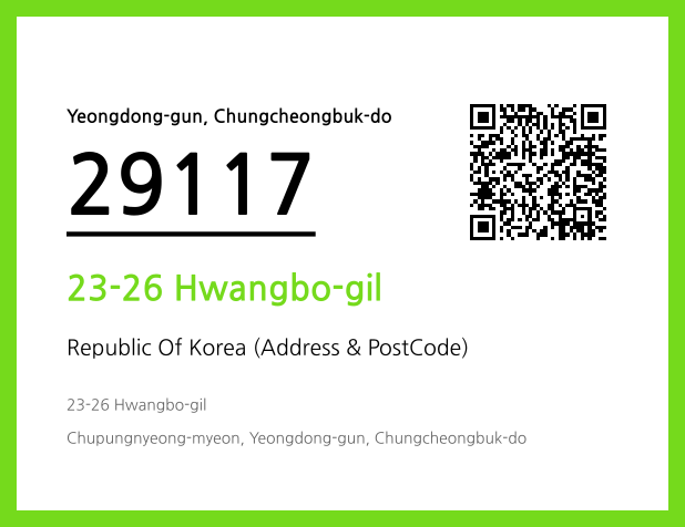 Address and Postal Code QR Code Image (CC BY 4.0)