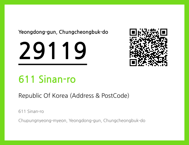 Address and Postal Code QR Code Image (CC BY 4.0)
