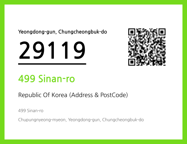 Address and Postal Code QR Code Image (CC BY 4.0)