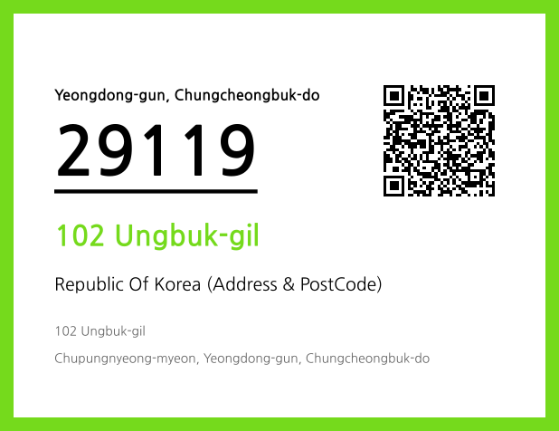 Address and Postal Code QR Code Image (CC BY 4.0)