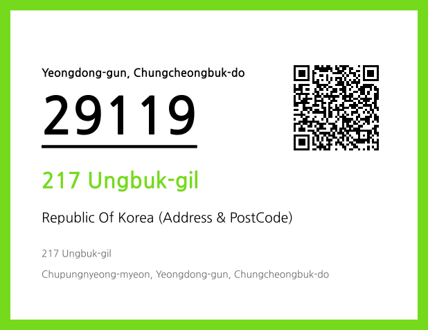 Address and Postal Code QR Code Image (CC BY 4.0)