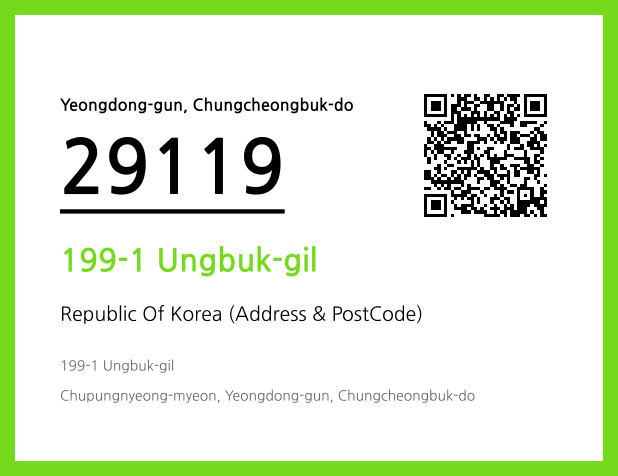 Address and Postal Code QR Code Image (CC BY 4.0)