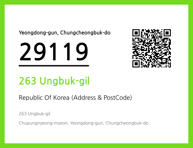 Address and Postal Code QR Code Image (CC BY 4.0)
