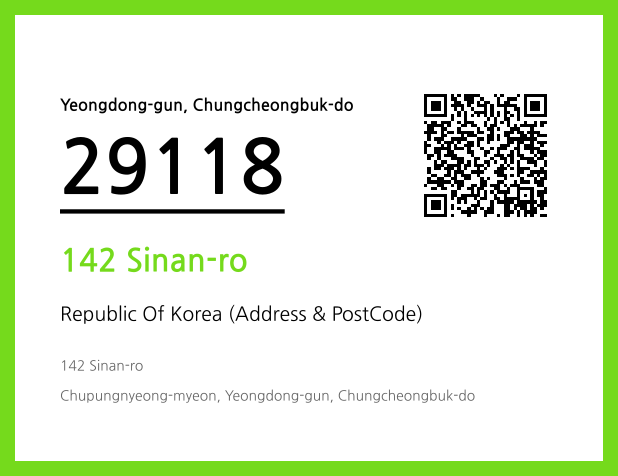 Address and Postal Code QR Code Image (CC BY 4.0)