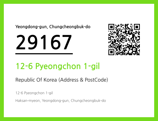Address and Postal Code QR Code Image (CC BY 4.0)